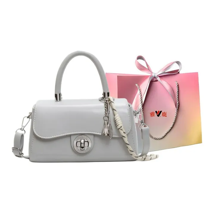 Yalu PU Handbag, Shoulder Bag, Crossbody Bag Regular Women's Black/Ecru/Coffee/Pink/Gray-20