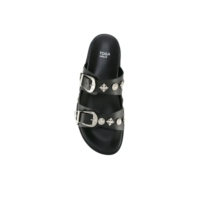 TOGA VIRILIS Slide Slippers Men's Black-2