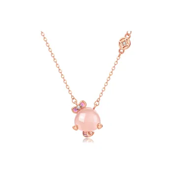 Lao Feng Xiang Chalcedony Necklaces Women's