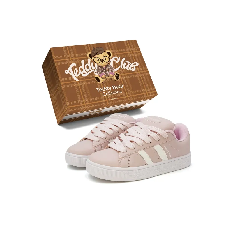 Teddy Bear Collection Coverage Slip Resistant And Abrasion Resistant Low Top Skateboard Shoes Unisex-14