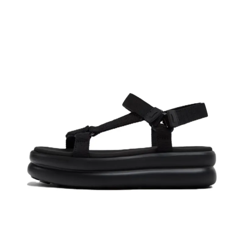 CAMPER Pelotas Flota Up One Strap Sandals 5.1cm Women's Black-0
