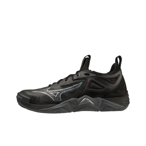 Mizuno Wave Momentum 3 Low-Top Training Shoes Men's Black Gray Color