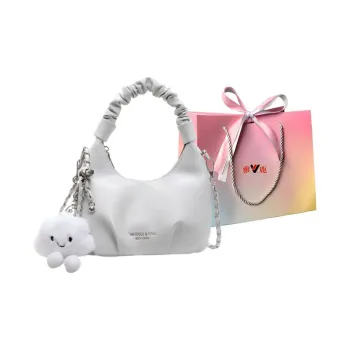 Yalu PU Shoulder Bag Crossbody Bag Handbag Regular Women's Pink/Ecru/Blue/Black