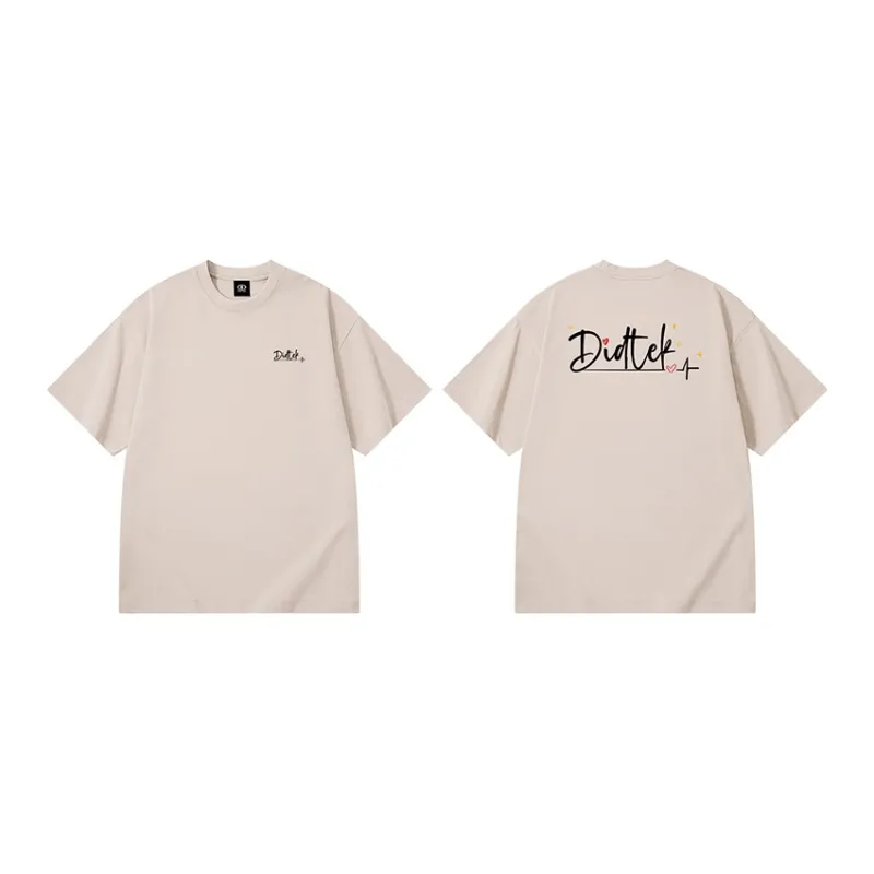 DIDTEK Drop Shoulder Sleeve Short Sleeved T Shirts Unisex-11