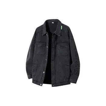 SXSY Denim Jackets Unisex Black