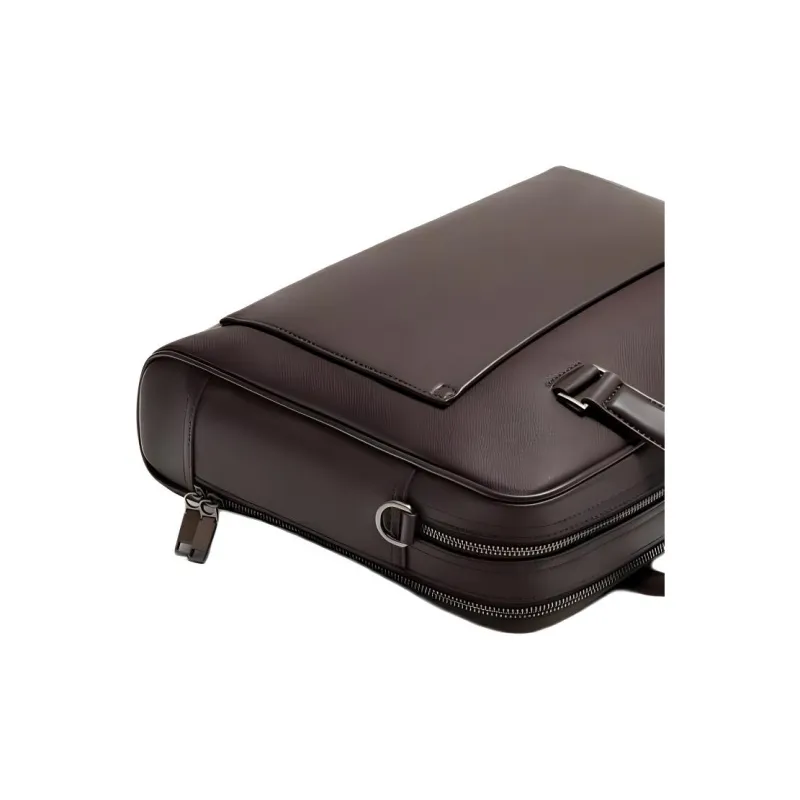 ZARA Polyurethane Briefcase Shoulder Bag Crossbody Bag Handbag Regular Men's Brown-3