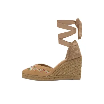 ETRO x Castañer Joyce Wedge Heel High Heels 7cm Women's Tan