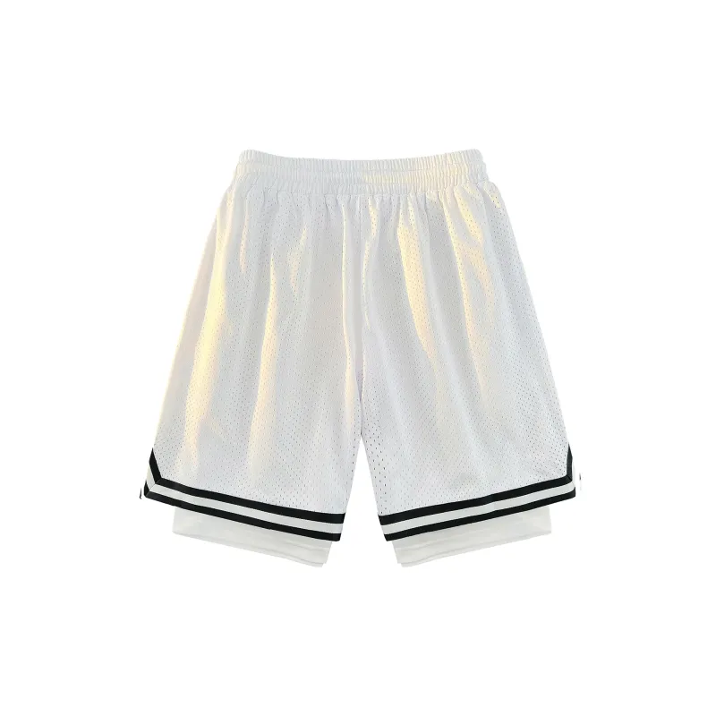 Yiwen Basketball Shorts Unisex Black-6