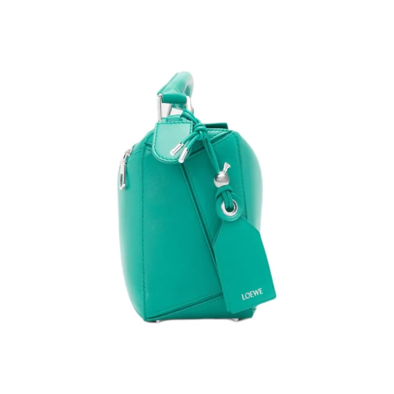 LOEWE Puzzle Nappa Sheepskin Shoulder Bag, Crossbody Bag, Handbag Trumpets Women's Aquamarines Stone Color-2
