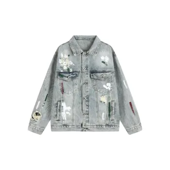 FORCEPULR Denim Jackets Unisex Blue