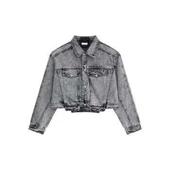 FORCEPULR Denim Jacket Unisex Gray