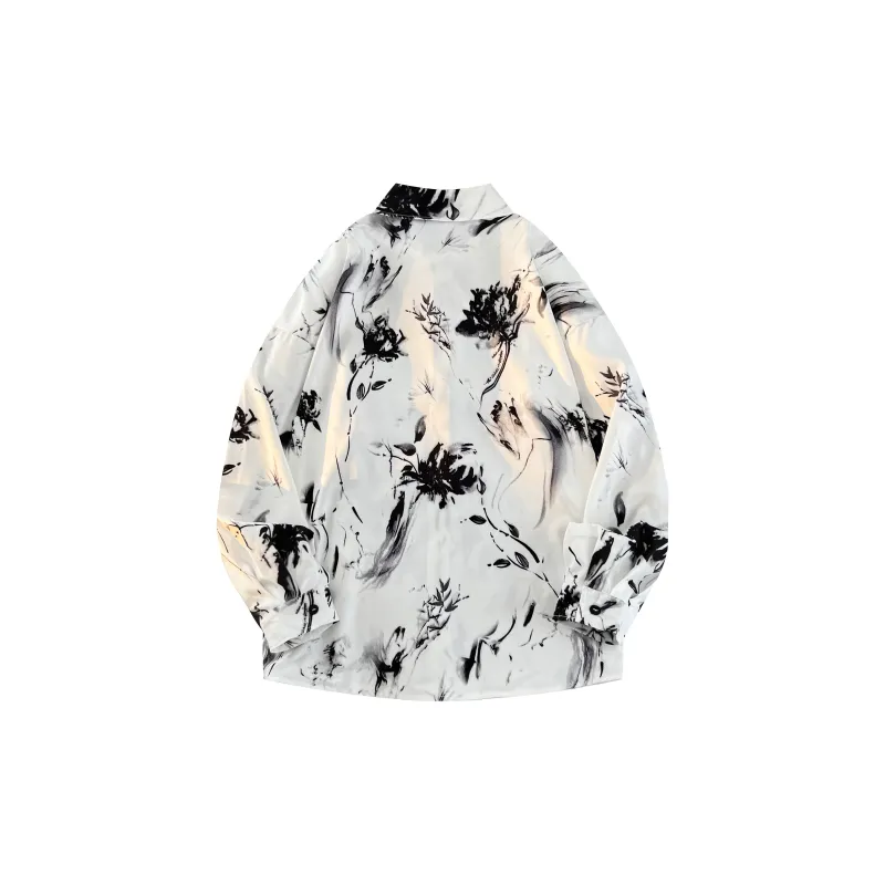 FA2LO Shirts Unisex Ink Wash Lotus-1
