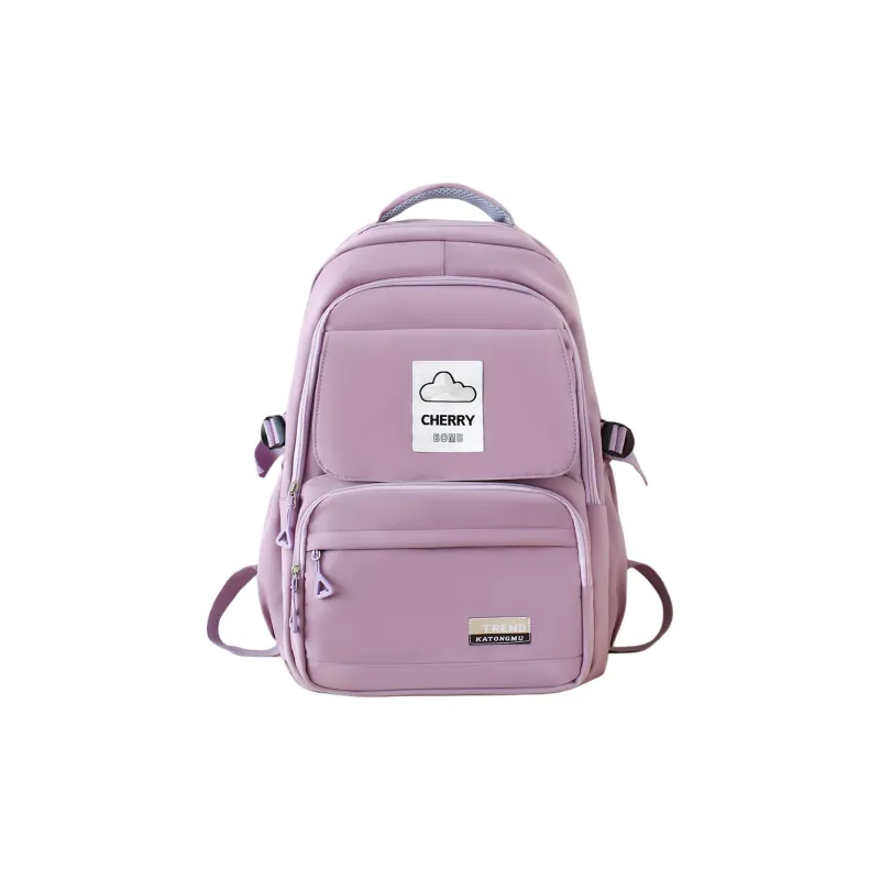URBAN FOREST Nylon Backpack Regular Unisex Green/Black/Purple/Pink/Blue-4