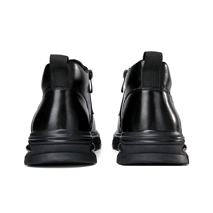 HANG TEN Men's Casual Shoes Men Mid Top Black/Brown-5