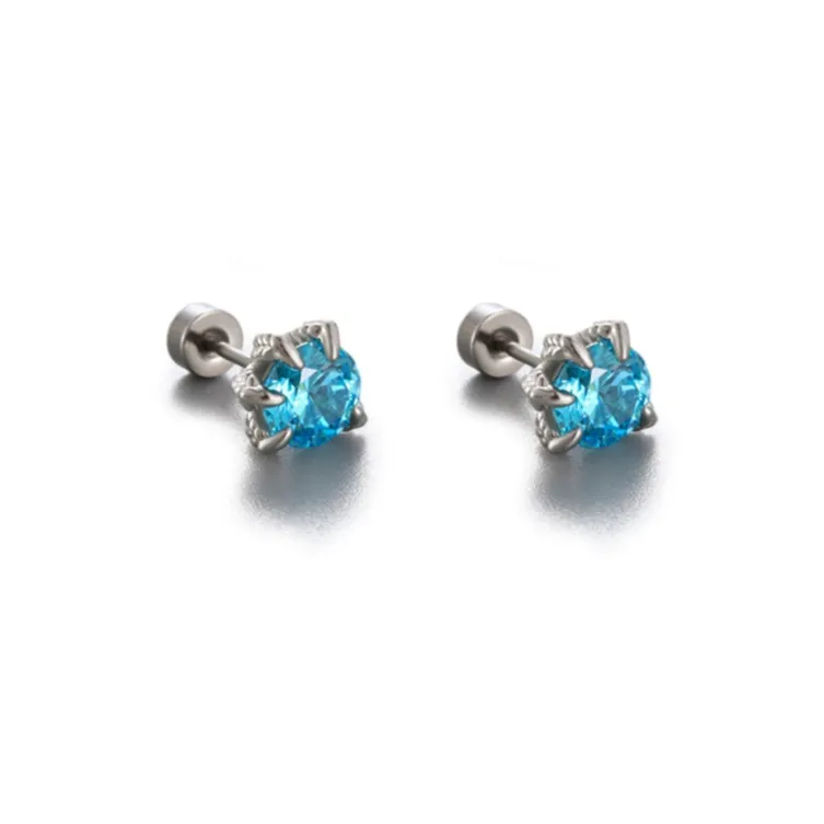 SHEEHHYY Alloy Stud Earrings Women's-12