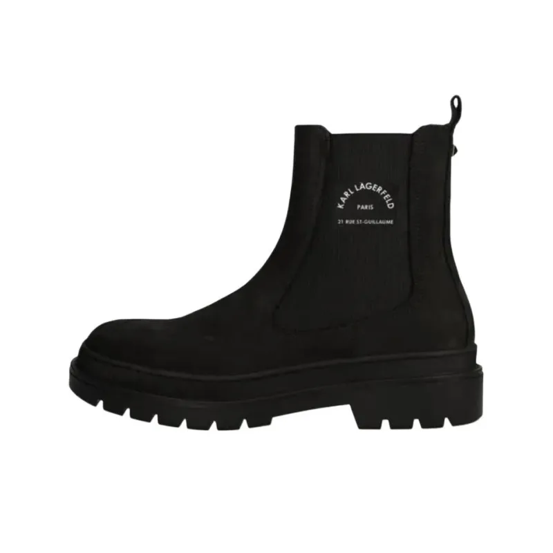 KARL LAGERFELD Short Chelsea Boots Men's Black-0
