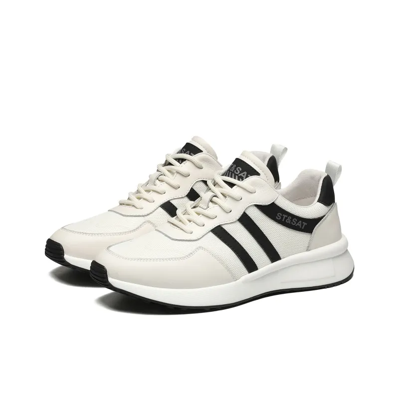 ST&SAT Fashion Breathable Lightweight Athletic Shoes For Men Versatile Casual Shoes-5