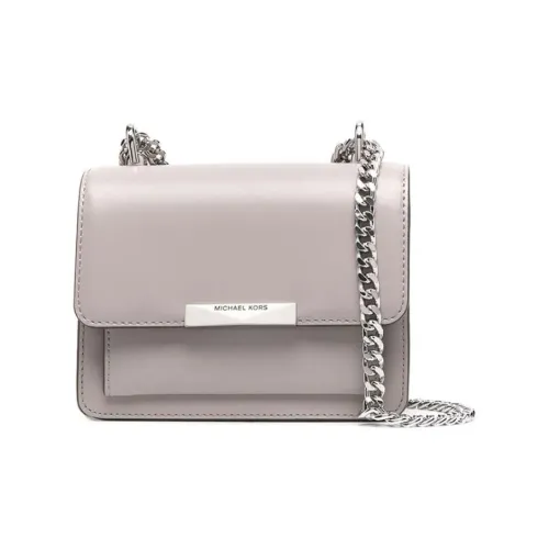 MICHAEL KORS Jade Leather Shoulder Bag Crossbody Bag Mini Womens Orange White