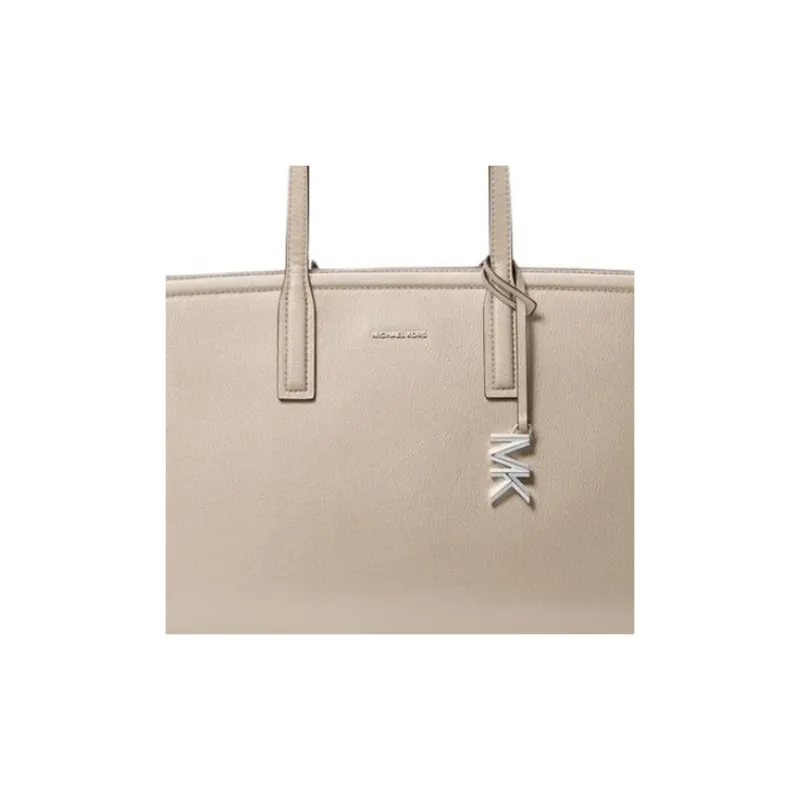 MICHAEL KORS Cow Leather Tote Bag, Shopping Bag, Shoulder Bag Medium Size Women's Light Sand-4