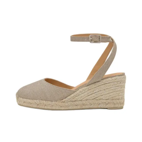 Castañer Cybil Wedge Heel High Heels 5cm Women's Silver