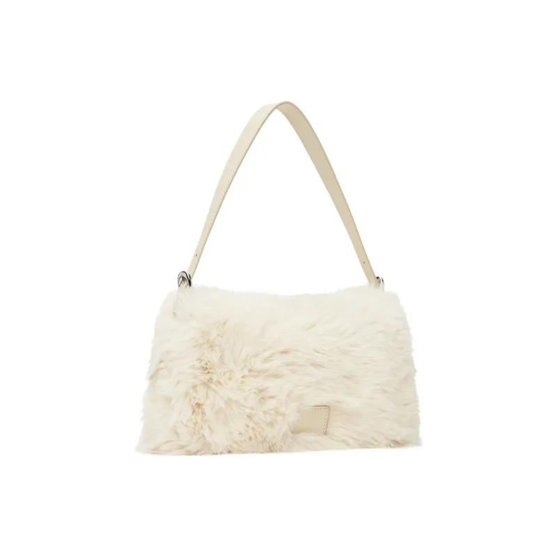 Staud Polyester Shoulder Bag Women's Cream White-2