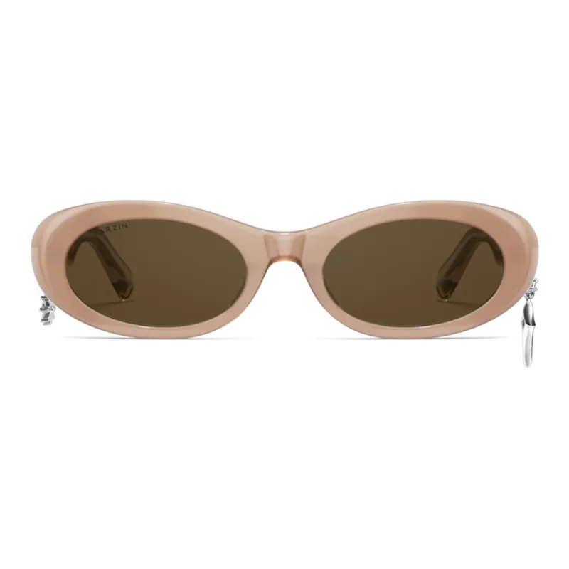PARZIN Plate Frame Oval Sunglasses Women's-9