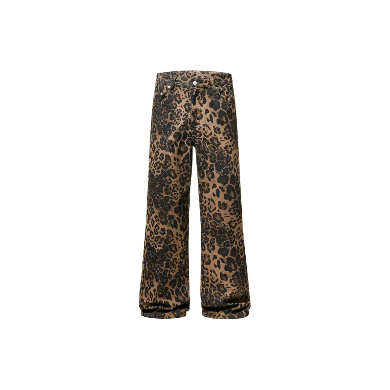 IXXAT Jeans Unisex Leopard Print-0