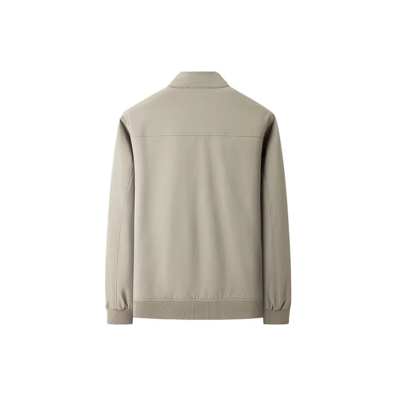 Yalu 1972 Stand Collar Casual Coat Business Versatile Top Minimalist Style Premium Feel Men's-3