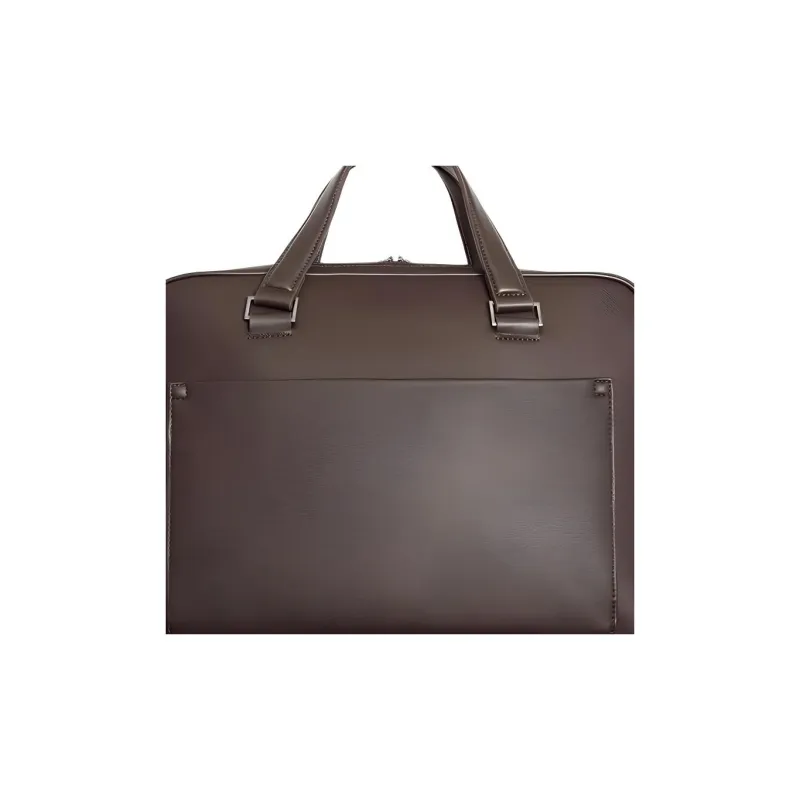 ZARA Polyurethane Briefcase Shoulder Bag Crossbody Bag Handbag Regular Men's Brown-2