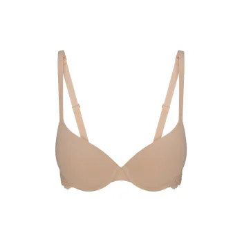 SKIMS SS25 FITS EVERYBODY LACE WING T-SHIRT BRA Bra Women's 1 Pack CLAY/Clay