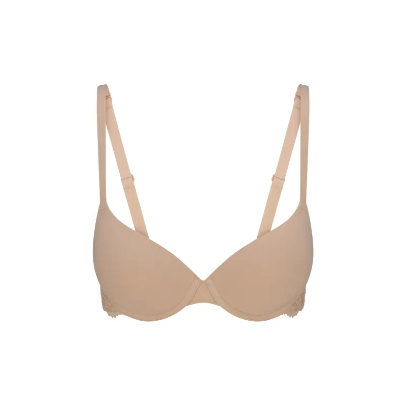 SKIMS SS25 FITS EVERYBODY LACE WING T-SHIRT BRA Bra Women's 1 Pack CLAY/Clay-0