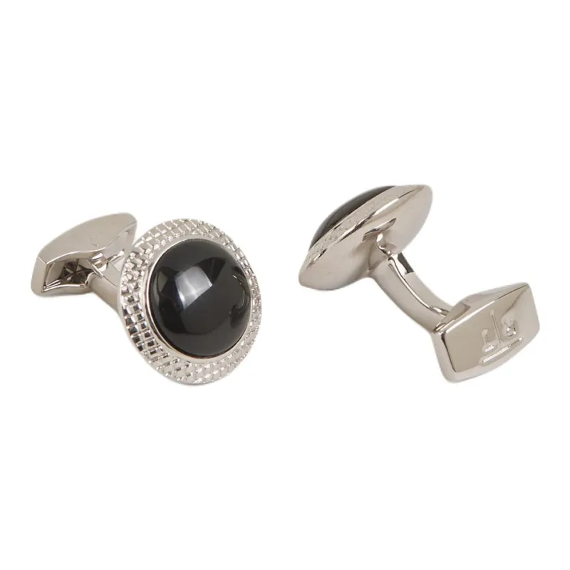 TATEOSSIAN Engraved Onyx Cufflinks-0