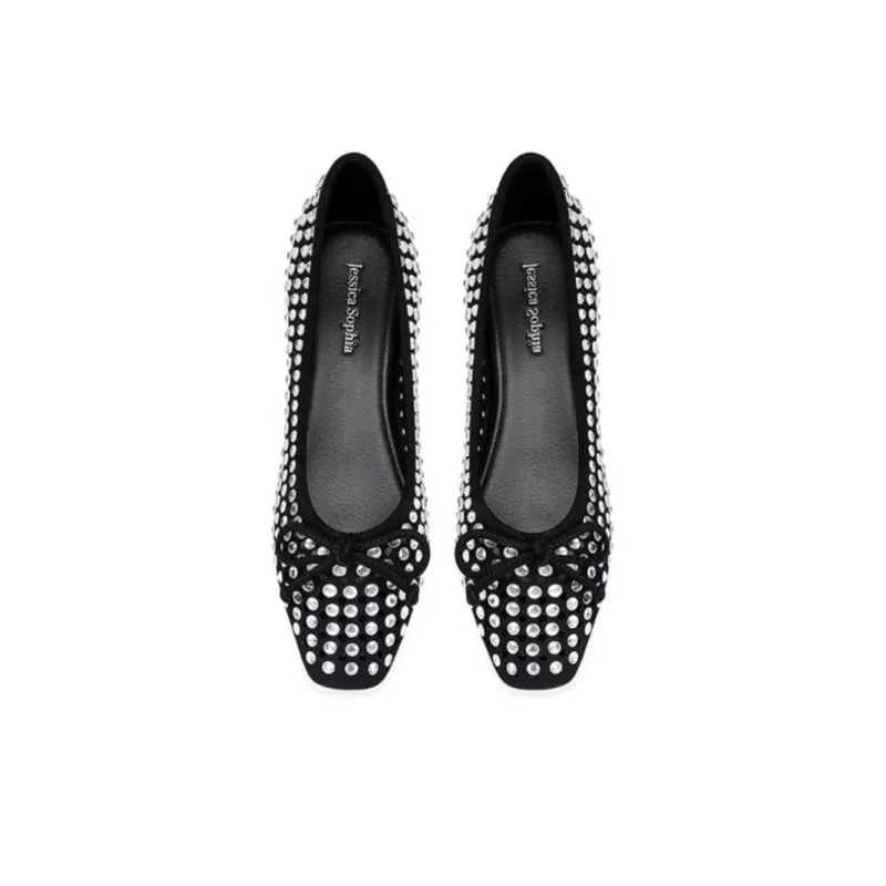 JESSICA SOPHIA Casual Single Shoes 2.5cm Women's Black-4