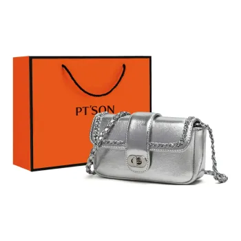 PT'SON Cow Leather Underarm Shoulder Bag, Crossbody Bag, Saddle Bag Regular Women's