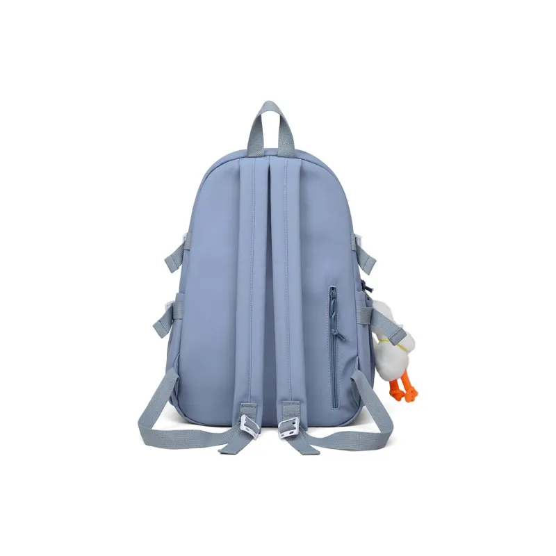 VINEY Fabric Backpack Large Size Women's Black/Purple/Blue-12