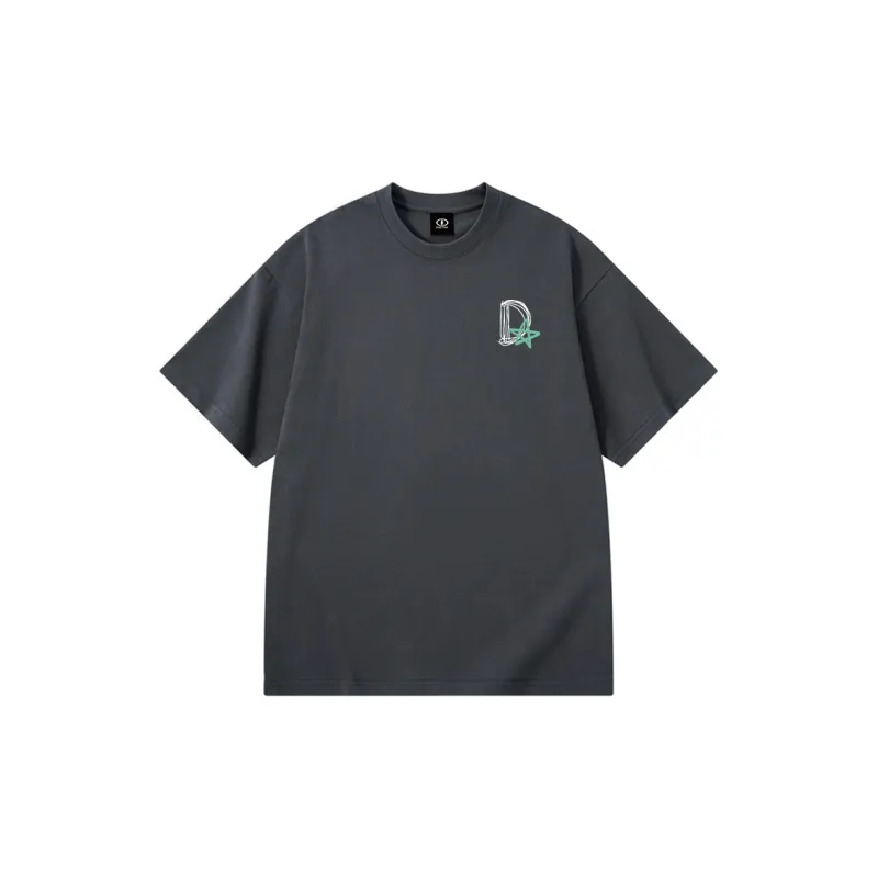 DIDTEK Drop Shoulder Sleeve Short Sleeved T Shirts Unisex-4