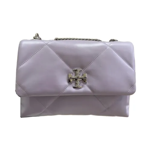 TORY BURCH Kira Nappa Leather Crossbody Bag, Shoulder Bag Small Size Women's Purple