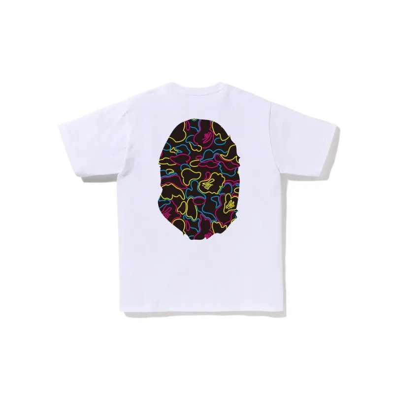 Bape Neon Camo Big Ape Head Tee-1