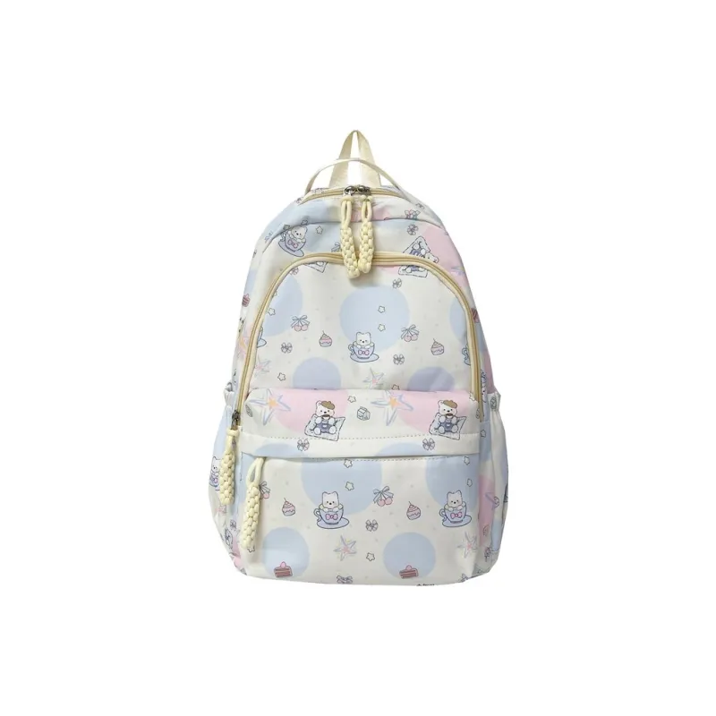 Parker Bear Composite Cloth Backpack Unisex Multicolor-8