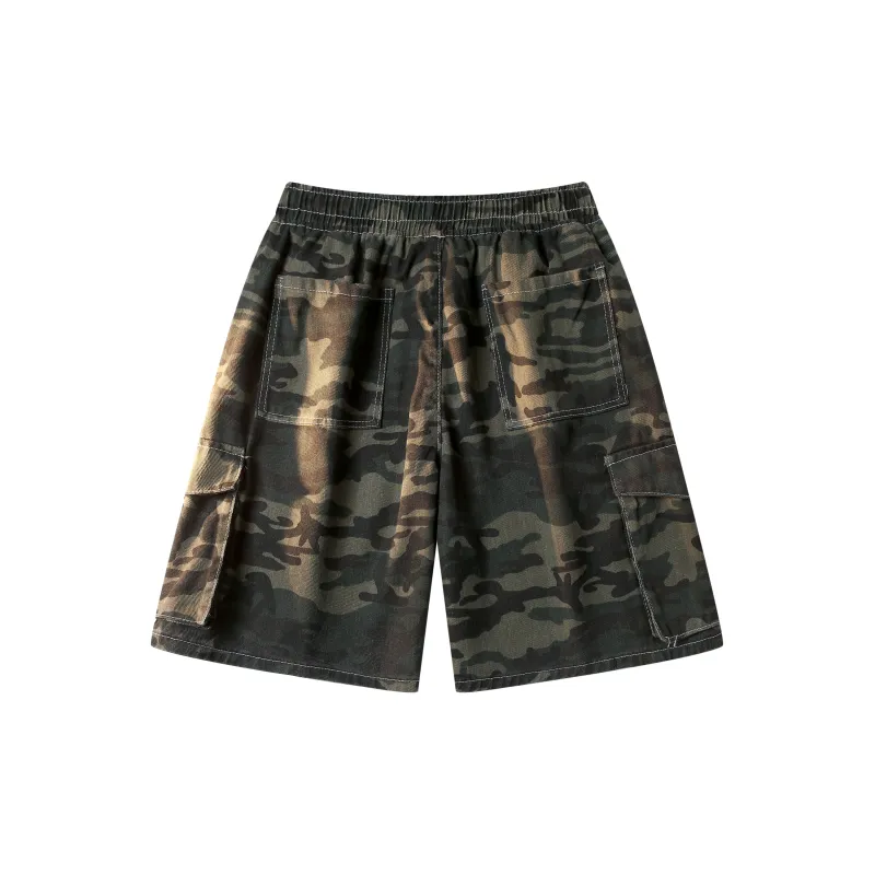 Supremo Cat Denim Shorts Unisex-5