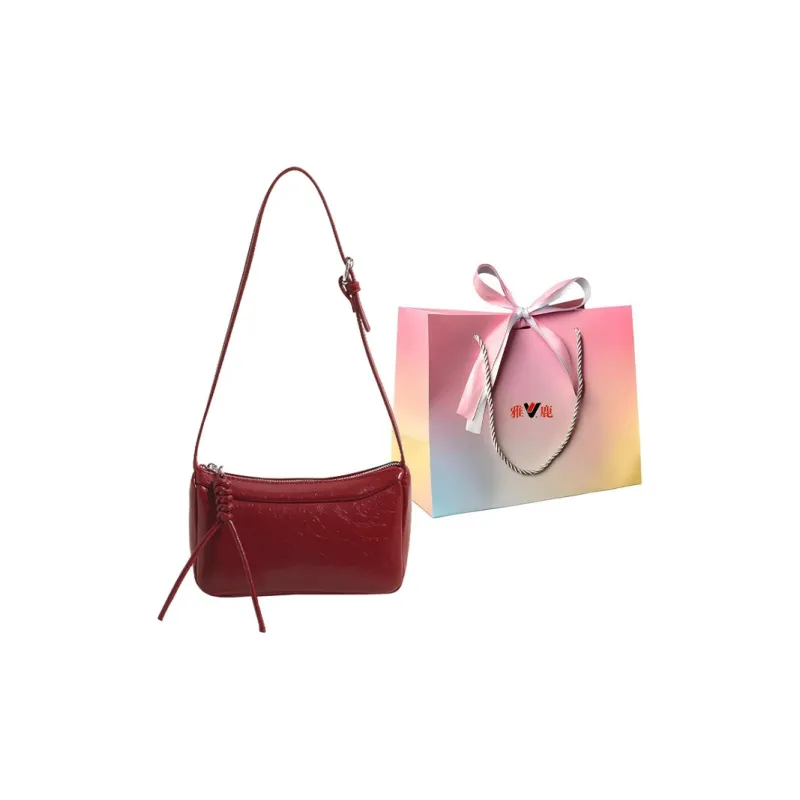 Yalu PU Shoulder Bag, Crossbody Bag Regular Women's Silver/Ecru/Black/Red-21