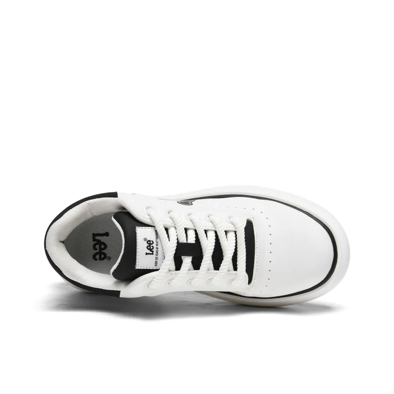 Lee Casual Comfortable White Sneakers Trendy Versatile Commute Low Top Skateboard Shoes Men's-10
