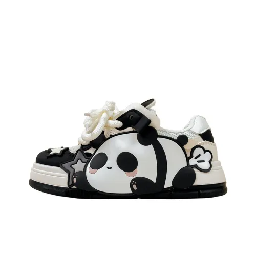 A&M Slip-Resistant Cushioning Abrasion-Resistant Low-Top Skateboard Shoes Women's Black