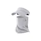 [Combination, Single Cap+Face Masks]Light Gray