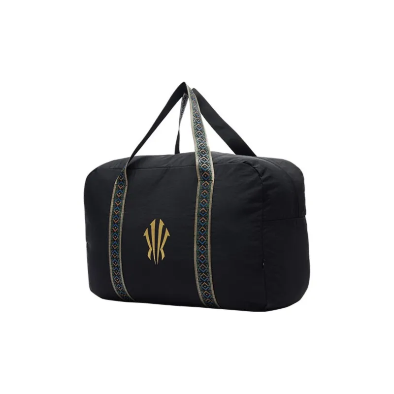 Anta Irving Series Nylon Travel Bag Unisex Black-1