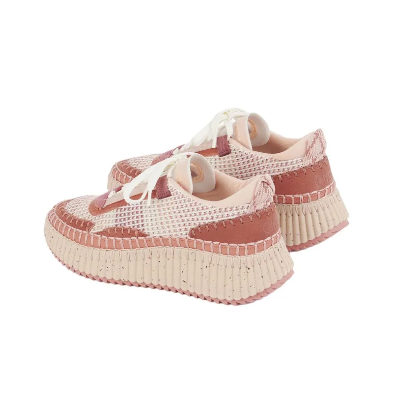 Chloé Nama Lace Up Sneakers Women's-2