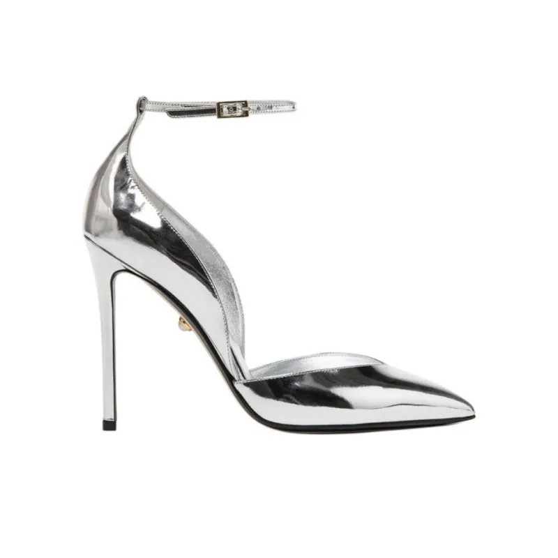 ALEVI Camilla Slim Heel High Heels Women's Silver-1