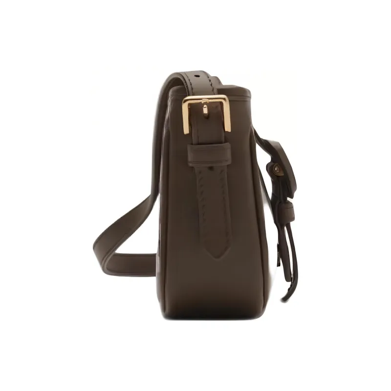 Burberry Pu Shoulder Bag Trumpets Women's Comfortable Brown-1