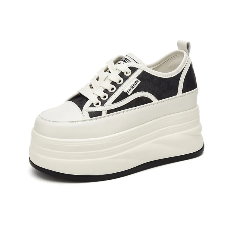 Jerden Smith Anti Slip And Wear Resistant Height Increasing Low Top Skateboard Shoes Women's-5