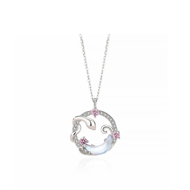 Chongqing Gold Store S925 Silver Necklaces Women's-0
